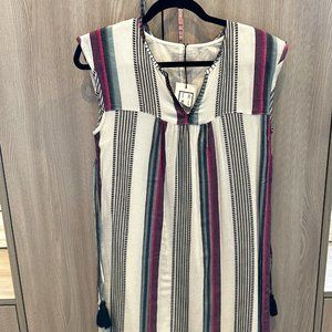 Thml Stripes and Tassels Dress - Size XS
